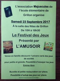 FETE DES JEUX DE GRILLON 23 SEPTEMBRE 2017